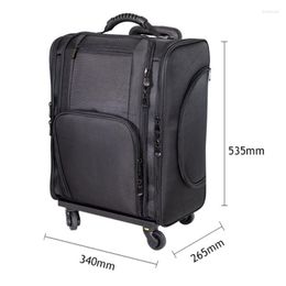 Suitcases Short-distance Travel Suitcase Professional Cosmetic Case Nylon Trolley Bag Waterproof Folding Luggage Beauty Tool Box