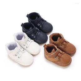 First Walkers Baby Shoes Boy Born Infant Toddler Casual Comfor Cotton Sole Anti-slip PU Leather Crawl Crib