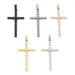 Charms 304 Stainless Steel Religious Cross Pendants For DIY Making Necklace Bracelets Jewellery Findings 5.5cm X 2.5cm 1 Piece