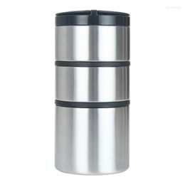 Storage Bottles Food Jar Stainless Steel 41 Oz Small Container Squeeze Bottle Glass Jars With Lids Kitchen Organiser Co