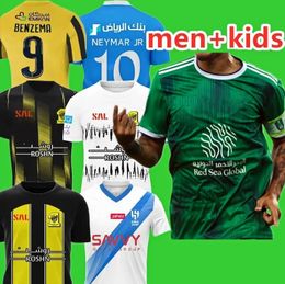 23 24 Saudi Arabia Al Ittihad Nassr Soccer Jerseys Ronaldo BENZEMA NEYMAR JR Mane KANTE Firmino 2023 2024 Home Away Men Kids Football Shirts Kids Kits