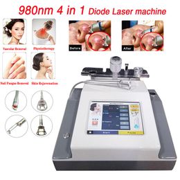 Multifunctional 980nm Diode Laser Skin Rejuvenation Vascular Vein Removal Nail Fugus Removal Physiotherpy Back Pain Relief Machine