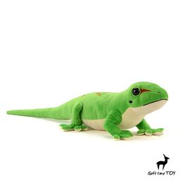 Plush Dolls Giant Day Gecko Anime Cute House Lizard Plushie Phelsuma Plush Toys Lifelike Animals Simulation Stuffed Doll Toy 230921