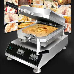 Thermal Oil Pressing Machine Electric Seafood Fossil Pancake Japanese Tako Senbei Machine Scallop Pancake Making Machine