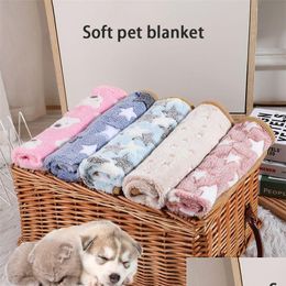 Kennels Pens Can Be Soft Fluffy Slee Mat Warm Comfortable Sofa Blanket Cat And Dog Pet Supplies 220721 Drop Delivery Home Garden Dhcy2