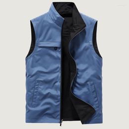 Men's Tank Tops Hunting Vest Multi-pocket Work Men Summer Dress MAN Clothing Zip Tactical Military Mesh Sleeveless Jacket