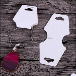 Jewellery Tags Price Card 16 Style Black/White/Kraft Stud Earring Necklace Different Size Bracelet Hang Tag Displ Mjfashion Drop Deliver Dhfj5