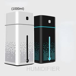 1000ml Large Capacity USB Electric Air Diffuser for Aromatherapy and Humidification - Cool Mist Maker for Home with Essential Oils