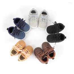 First Walkers Baby Shoes Boys Soft Soles Casual PU Non Slip Walking Girls Sports Toddler