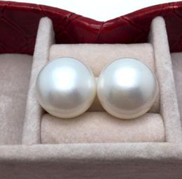 Dangle Earrings Fashion Jewellery Super Large Natural Pearl 13-14mm 925 Silver