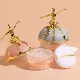 Face Powder Ballet Small Gold Statue Finishing Powder Waterproof and Sweatproof Makeup Long Lasting Oil Control Face Powder 230921