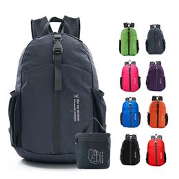 Outdoor Bags Portable Foldable Backpack Folding Mountaineering Bag Ultralight Climbing Cycling Travel Knapsack Hiking pack 230922