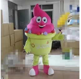 Halloween Cute Ice Cream Mascot Costume Walking Halloween Suit Large Event Costume Suit Party dress