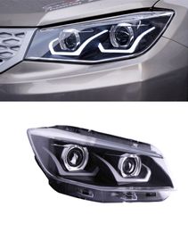 Car LED Front Headlights for CHANGAN Headlamp Assembly CS75 2014-20 17 Highlight Assisted High Beam Daytime Lights