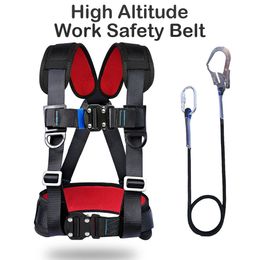 Climbing Harnesses High-altitude Work Safety Belt Three Point Harness Safety Ropes Hook Outdoor Rock Climbing Electrician Construction Equipment 230921