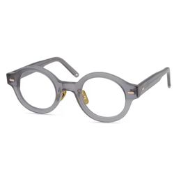 Men Optical Glasses Eyeglass Frames Brand Retro Women Round Spectacle Frame Pure Titanium Nose Pad Myopia Eyewear with Glasses Cas311t