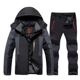 Skiing Suits Men's Ski Suit Brands Windproof Waterproof Thicken Warm Snow Coat Winter Skiing And Snowboarding Jacket and Pants Set 230922