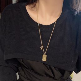 Fashion Women Necklace Choker Chain 18K Gold Plated 925 Silver Plated Stainless Steel Designer Letter Necklaces Pendant Statement Wedding Jewellery Accessories