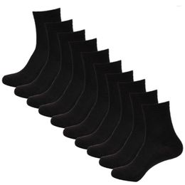 Men's Socks 10 Pieces Of Men Fashion Business Brand Solid Colour High-Quality Breathable Cotton Casual