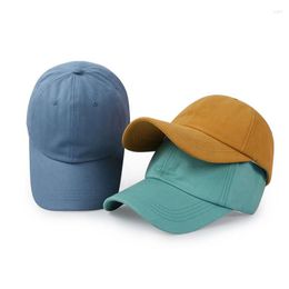 Ball Caps Cotton Men Women Baseball Cap Solid Color Hat Casual Style Unisex Hip Hop Hats Outdoor Adjustable Sun Autumn