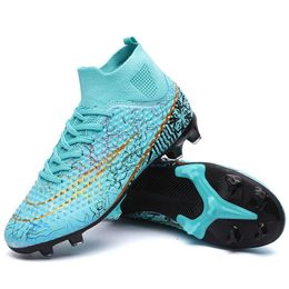 Safety Shoes Men Soccer TFFG HighLow Ankle Football Boots Male Outdoor Nonslip Grass Multicolor Training Match Sneakers EUR 35 230922