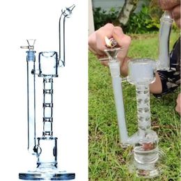 New Arrival Upline water pipe Glass bong oil rig water pipes with 14.5mm joint size Hookahs bongs recycler