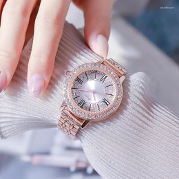 Wristwatches Fashion Original Women Watches Quartz Top Diamond-studded Ladies Watch Waterproof Stainless Steel Band