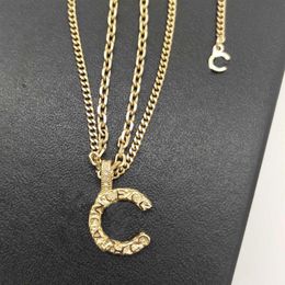 2022 Top quality pendant necklace with words shape design diamond for women wedding Jewellery gift have box stamp PS7109191v