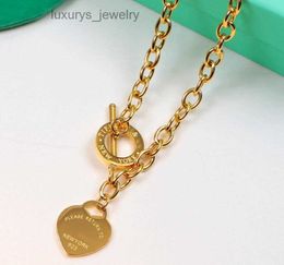 Jewelrys Designer Necklace Designer Jewelry Necklaces Chain Chains Link Luxury Jewellery Heart Pendant Custom Love Pendants Women Womens Stainless Steel Day