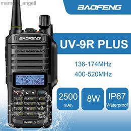 Walkie Talkie Baofeng UV-9R Plus Dual Band Radio 8W IP67 Waterproof VHF UHF Ham Two Way Radio Interphone Handheld Walkie Talkie HKD230922