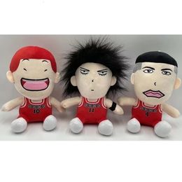 Plush Dolls 3pcs/lot Slam Dunk Plush Stuffed Doll Kaede Rukawa Hanamichi Sakuragi Takenori Model Bag Pendant Plushie Toy Kids Gift 230921