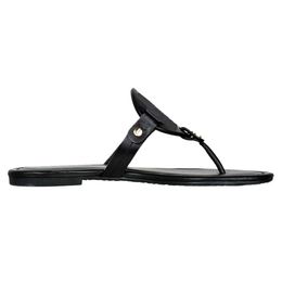 Sandalen für Damen Damenmode Designer Slides 2023 Hochwertige ausgehöhlte schwarze weiße Hausschuhe Sandale