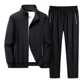 Men's Tracksuits Men Set Large Size 6XL 7XL 8XL Fashion Autumn Winter Homme Suit Sweatshirt Sweatpants Male Tracksuit Jacket
