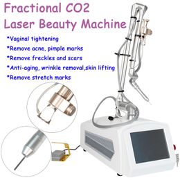 10600nm Laser CO2 Skin Regeneration Machine Painless Freckle Acne Scar Removal RF Metal Tube Fractional Co2 Laser Stretch Marks Remover Vaginal Tightening