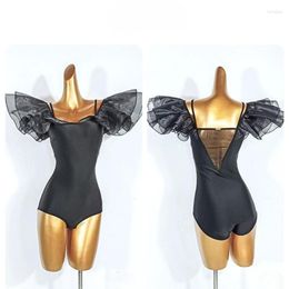 Stage Wear Modern Dance Costume National Standard Onepiece Swing Skirt Practise Suit TL810