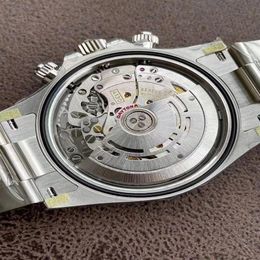 40mm più recente 12 2m orologio da uomo 904L Lunetta in acciaio PULITO versione di alta qualità 4130 orologi automatici da uomo cronografo 116500 montre DE lu193O