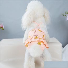 Dog Apparel Pet Physiological Pants Puppy Jumpsuit Brief Panties Diapers Underwear Sanitary Short Female Dogs 20220826 E3 Drop Deliv Dhuvk