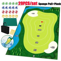 Other Golf Products Mini Casual Game Set Training Mat Improve Skills Putting Royale Hitting Mats for Indoor Outdoor Gaming 230922