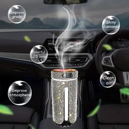 Bling Rhinestone Car Diffuser Humidifier USB Car Essential Oil Car Diffuser Humidifier Aromatherapy Portable Mini Humidifier For Car, Office, Room