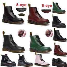 Designer Boots doc martens womens short PU boots Doc Martens Dr Martins Designer Men Marten High Leather Winter Snow Booties Oxford Bottom Ankle Shoes black Boots 45