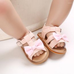 First Walkers Summer Baby Shoes Non Slip Rubber Sole Girls' Sandals Breathable Leather Fashion Walking Shoe