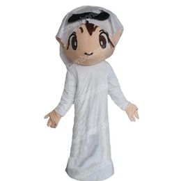 Performance Arab Boy Mascot Costumes Halloween Cartoon Character Outfit Suit Xmas Outdoor Party Outfit Unisex Promotional Advertising Clothings