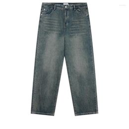 Men's Jeans CAVEMPT C.E Wash Make Old Loose And Comfortable The Middle Straight Cylinder Wide-leg Heavy Industry Men Denim Pants