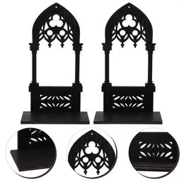 Candle Holders Portable Holder Decor Pillar Centrepiece Candles Desktop Iron Black Candlestick