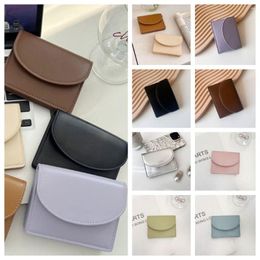 Wallets Magnet Buckle Korean Style Wallet Retro Coin Purse PU Square Solid Colour Card Holder Short Clutch Bag Men