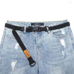 Belts Trouser Jeans Overalls Belt Magnetic Buckle Woven Waist Accessories Korean Style Waistband Canvas