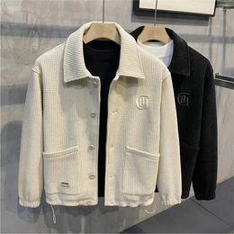 Men's Jackets Clothing Fashion Solid Color For Men Autumn Winter 2023 Korean Casual Trend Top Male Coat All-match Bomber Jacket