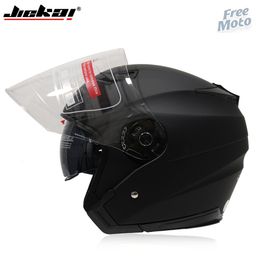 Cycling Helmets Motorbike Casco Go Kart Scooter Motor Van Motorcycle Dual Lens Vintage Four Seasons Racing Half Casque Helmet 230923