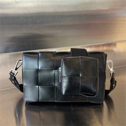 Crossbody Bag 7A Cassettes BotteVenets Woven Intrecciato Quality BVs bag Intreccio Knited 23cm Woman With Zippered headphone Lad5AIB