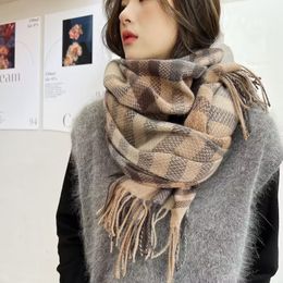 Luxury Cashmere scarf Designer scarves Fashion winter warm poncho Paild Scarfs for Women men brand Shawls size 180x68cm Christmas gift B008